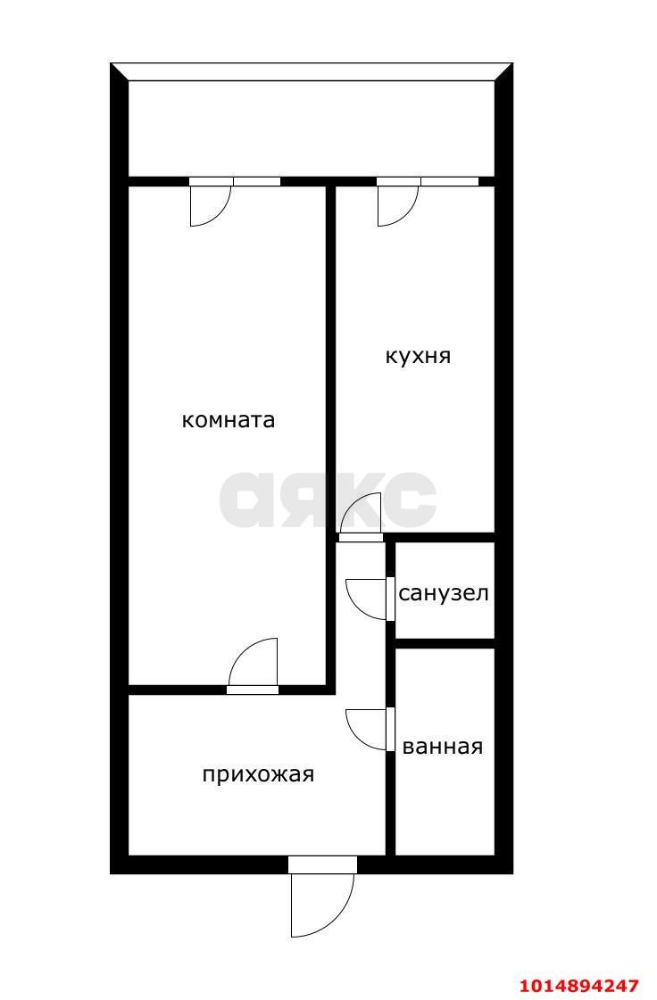 Фото №5: 1-комнатная квартира 44 м² - Краснодар, Музыкальный, ул. имени Сергея Есенина, 104