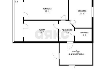 Фото №2: 2-комнатная квартира 67 м² - Краснодар, мкр. ЖК Лучезарный, ул. Московская, 154к1