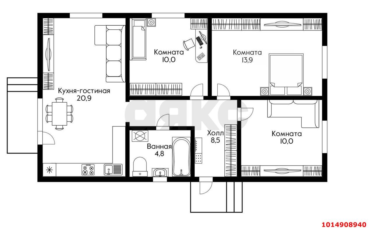 Фото №13: Дом 71 м² + 3 сот. - Краснодар, КП Изумрудный город, ул. имени Героя Романа Филипова, 28