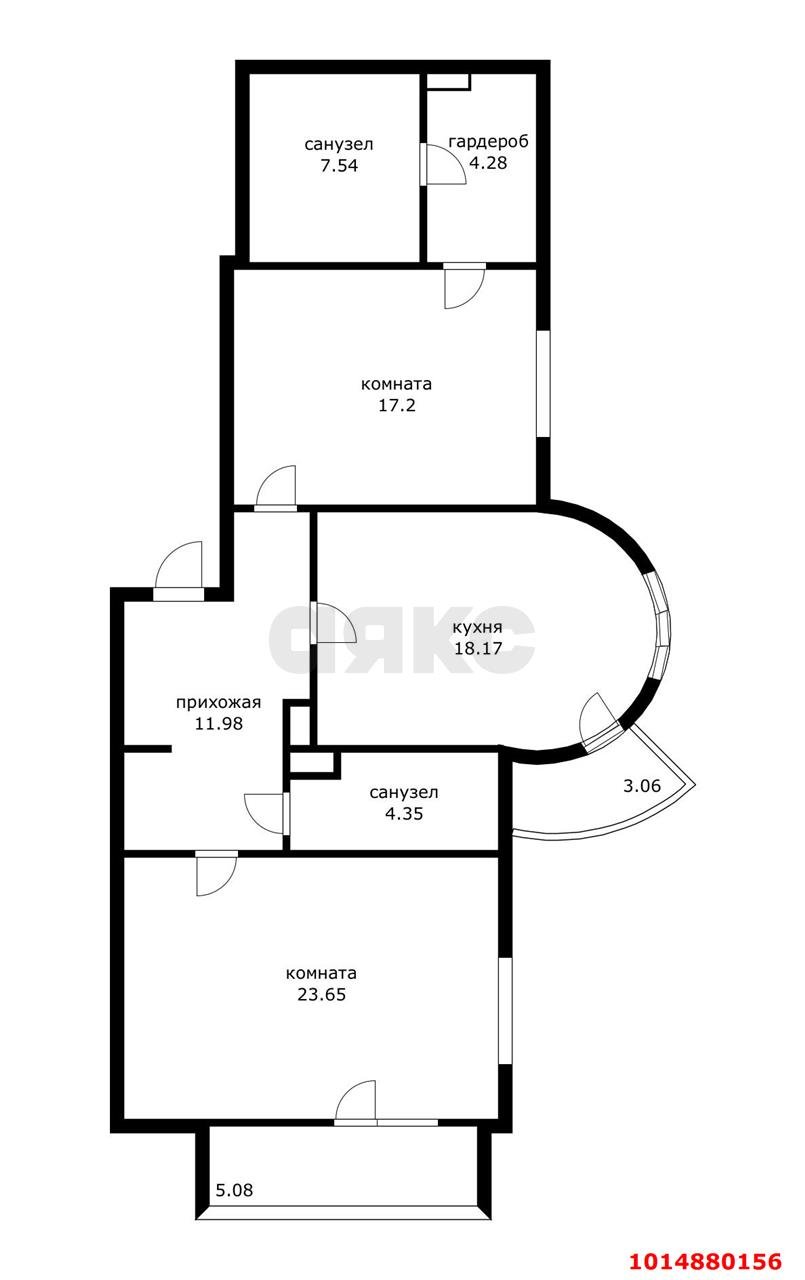 Фото №17: 2-комнатная квартира 91 м² - Краснодар, Центральный, ул. Кубанская Набережная, 37К10