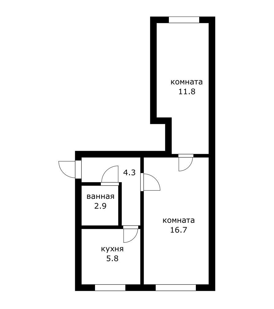 Фото №12: 2-комнатная квартира 44 м² - Краснодар, 40 лет Победы, мкр. Центральный внутригородской округ, ул. Механическая, 29