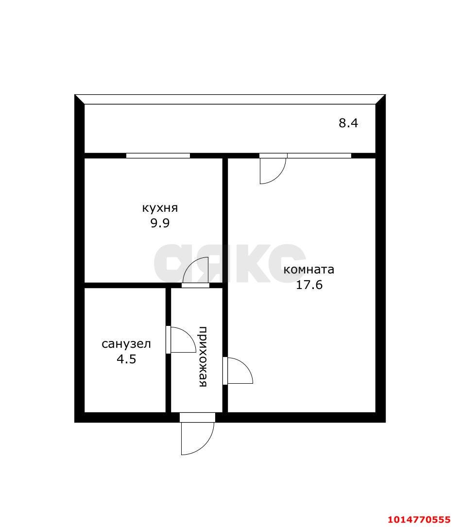 Фото №7: 1-комнатная квартира 42 м² - Краснодар, ЖК Альфа, ул. Уральская, 100