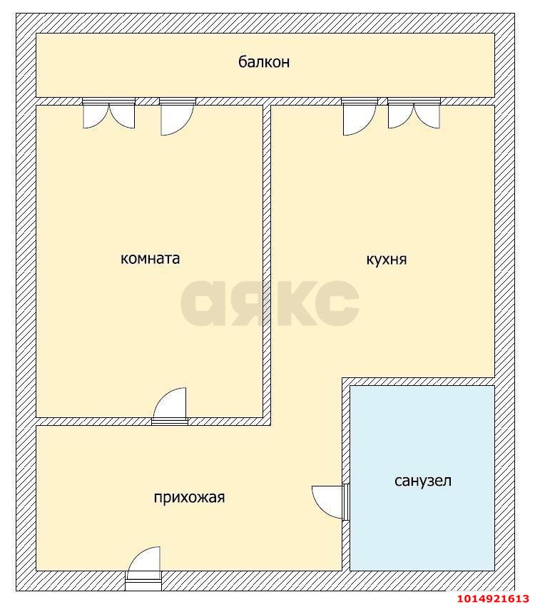 Фото №13: 1-комнатная квартира 39 м² - Краснодар, ЖК Территория Счастья, ул. Евгении Жигуленко, 3