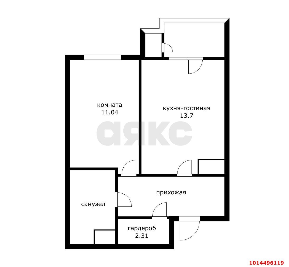 Фото №7: 1-комнатная квартира 43 м² - Краснодар, 2-я Площадка, ул. Ветеранов, 85к5