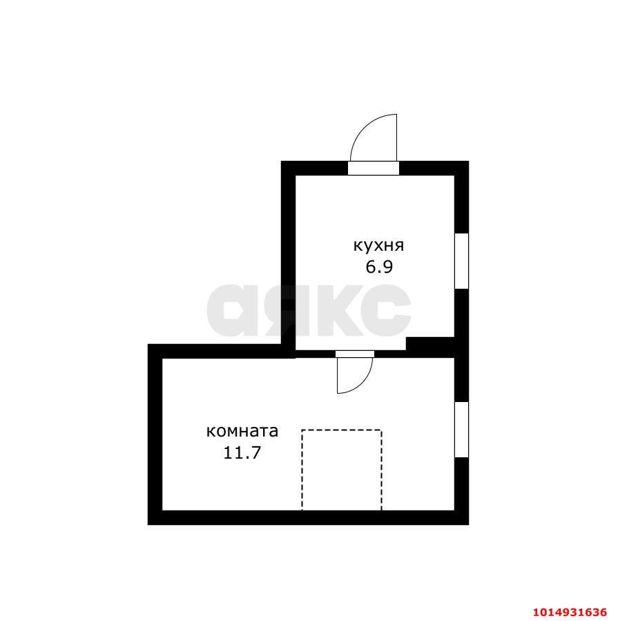 Фото №11: 1-комнатная квартира 18 м² - Краснодар, Центральный, ул. имени Максима Горького, 130