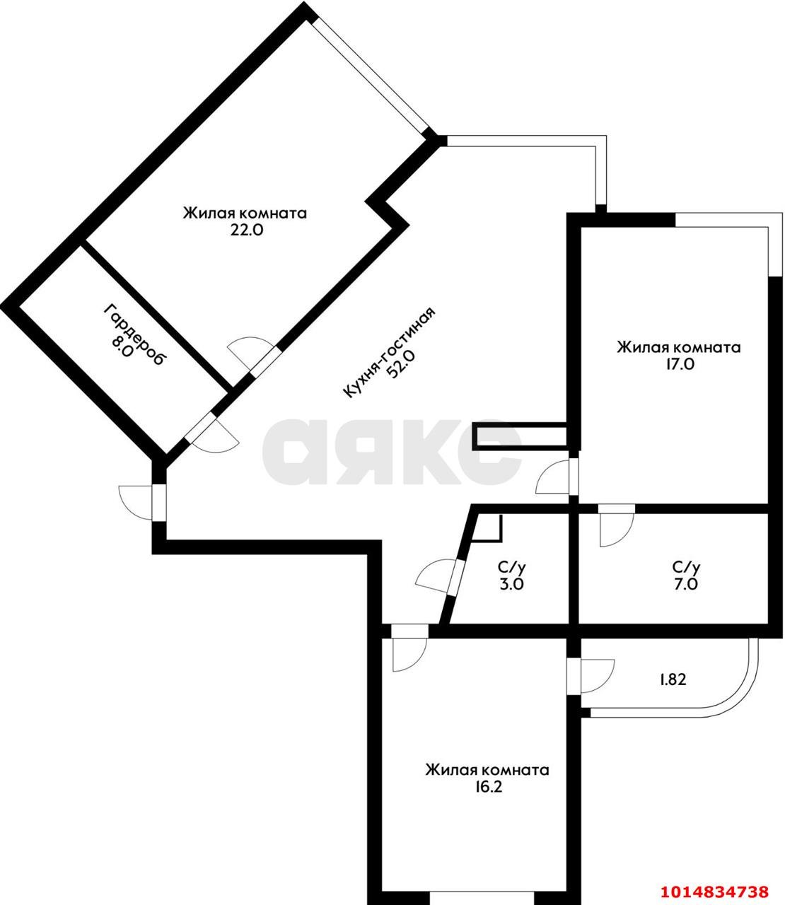 Фото №25: 3-комнатная квартира 105 м² - Краснодар, ул. Шоссе Нефтяников, 18к2