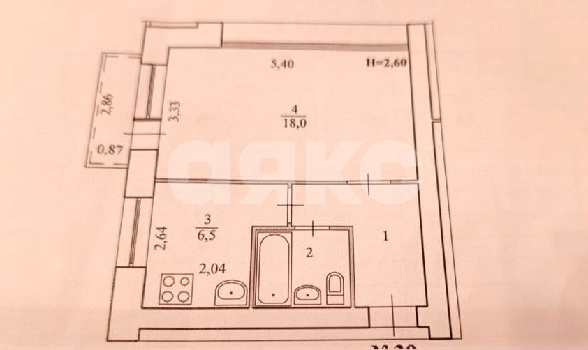 Фото №9: 1-комнатная квартира 31 м² - Волгоград, Краснооктябрьский, ул. Германа Титова, 48