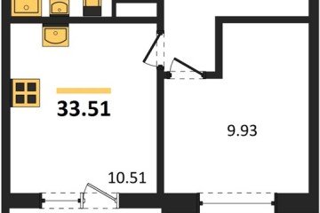 Фото №1: 1-комнатная квартира 33 м² - Краснодар, мкр. ЖК Тёплые Края, 
