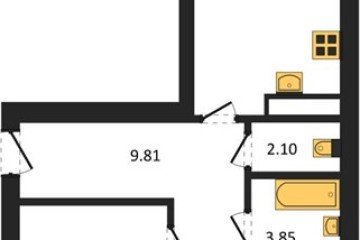 Фото №1: 2-комнатная квартира 57 м² - Краснодар, мкр. ЖК Тёплые Края, 