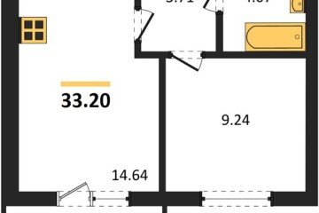 Фото №1: 1-комнатная квартира 33 м² - Краснодар, мкр. ЖК Тёплые Края, ул. имени Виктора Анфиногенова, 12