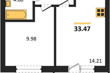 Фото №1: 1-комнатная квартира 33 м² - Краснодар, мкр. ЖК Тёплые Края, ул. имени Виктора Анфиногенова, 12