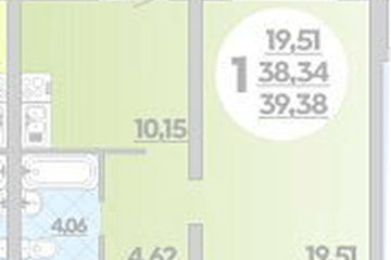 Фото №1: 1-комнатная квартира 39 м² - Майкоп, 