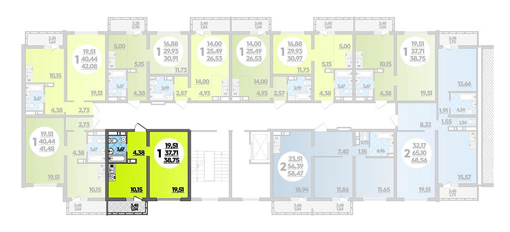 Фото №7: 1-комнатная квартира 42 м² - Майкоп