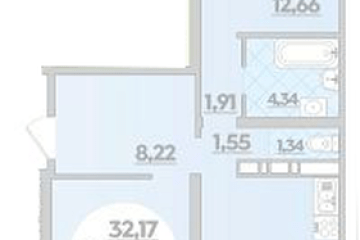 Фото №1: 2-комнатная квартира 68 м² - Майкоп, 