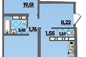 Фото №1: 2-комнатная квартира 65 м² - Майкоп, 