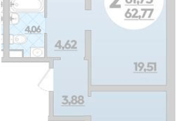 Фото №1: 2-комнатная квартира 62 м² - Майкоп, 