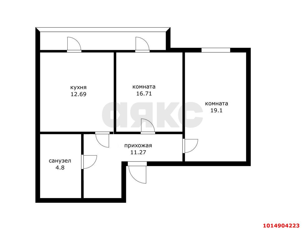 Фото №14: 2-комнатная квартира 72 м² - Краснодар, жилой комплекс Кремлёвские Ворота, ул. Кореновская, 2к4