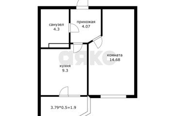 Фото №3: 1-комнатная квартира 36 м² - Краснодар, мкр. Достояние, ул. Григория Булгакова, 12к1