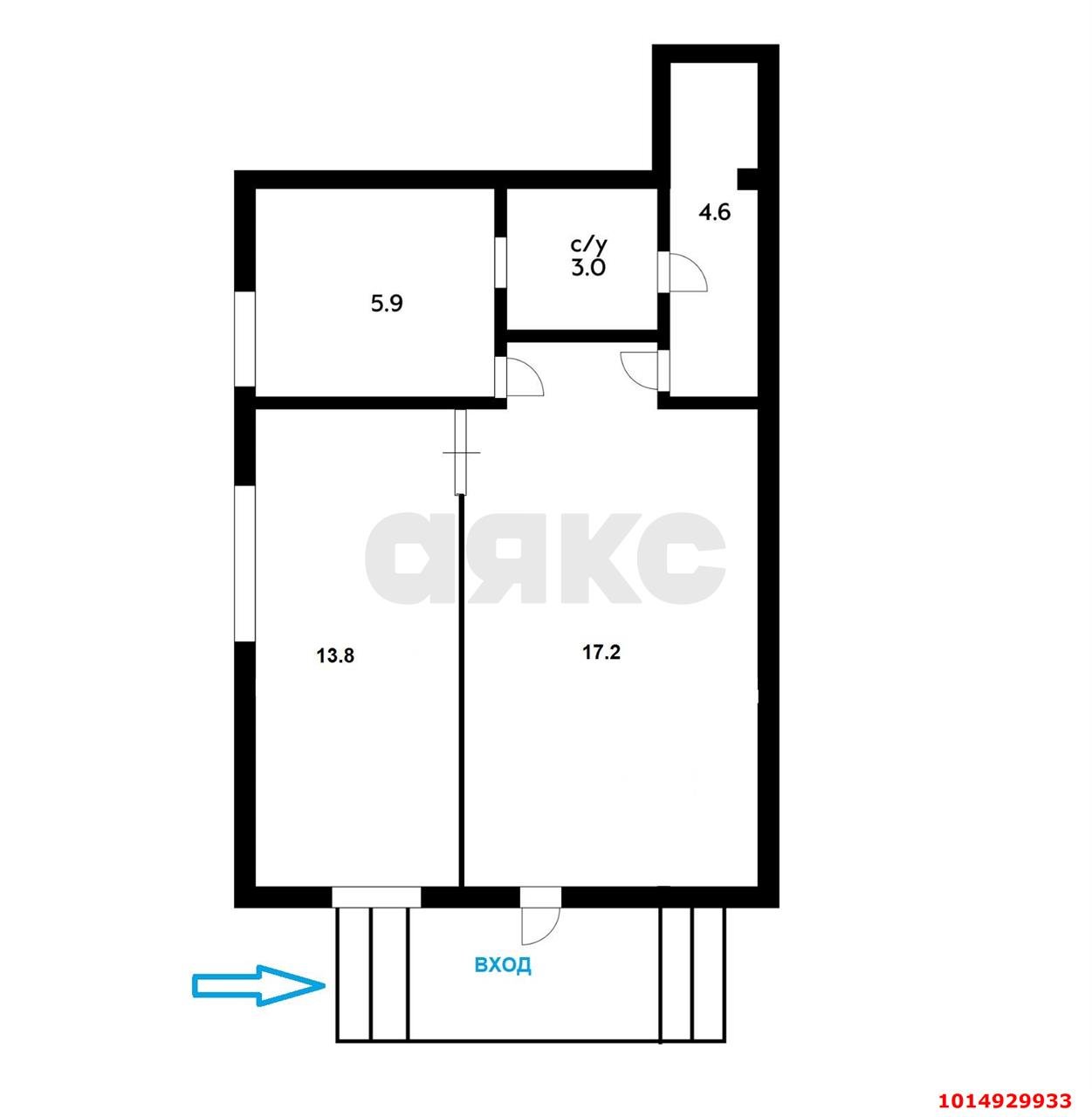 Фото №3: Офисное помещение 44 м² - Краснодар, Центральный, ул. Коммунаров, 241