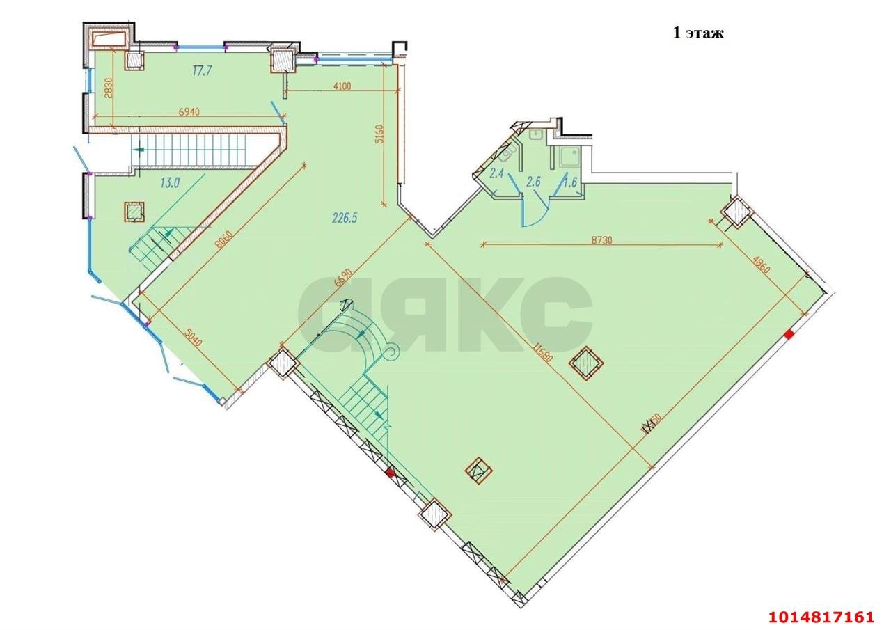 Фото №3: Торговое помещение 717 м² - Краснодар, ЖК Девелопмент Плаза, ул. имени 40-летия Победы, 33Г
