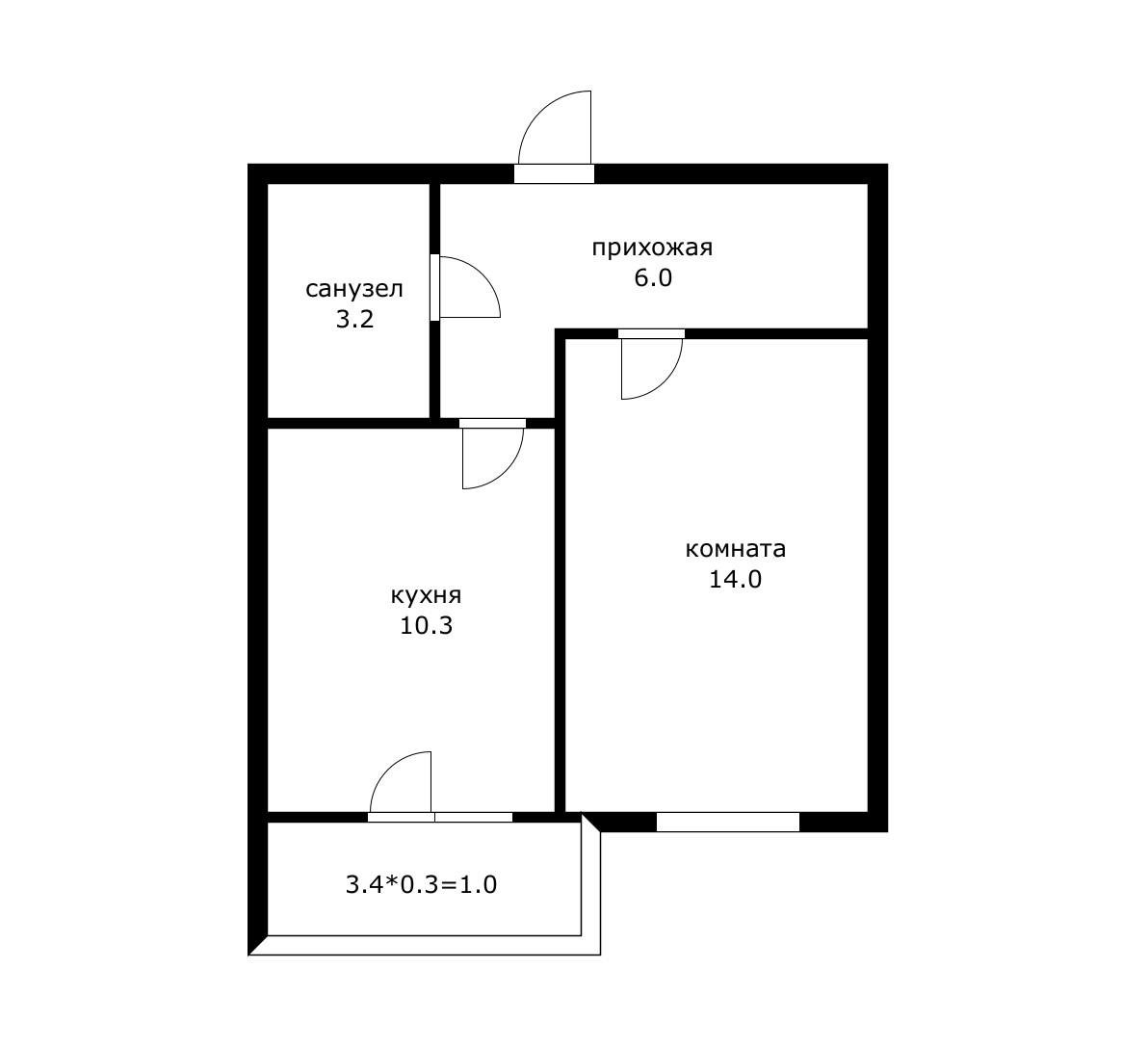 Фото №11: 1-комнатная квартира 35 м² - Новая Адыгея, мкр. жилой комплекс Дарград, ул. Тургеневское шоссе, 33/1к6