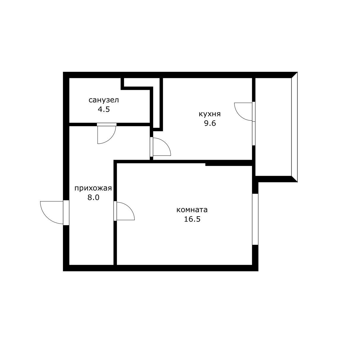 Фото №13: 1-комнатная квартира 42 м² - Краснодар, Западный внутригородской округ, Кожзавод, мкр. Военный городок № 1, ул. имени Калинина, 350/7