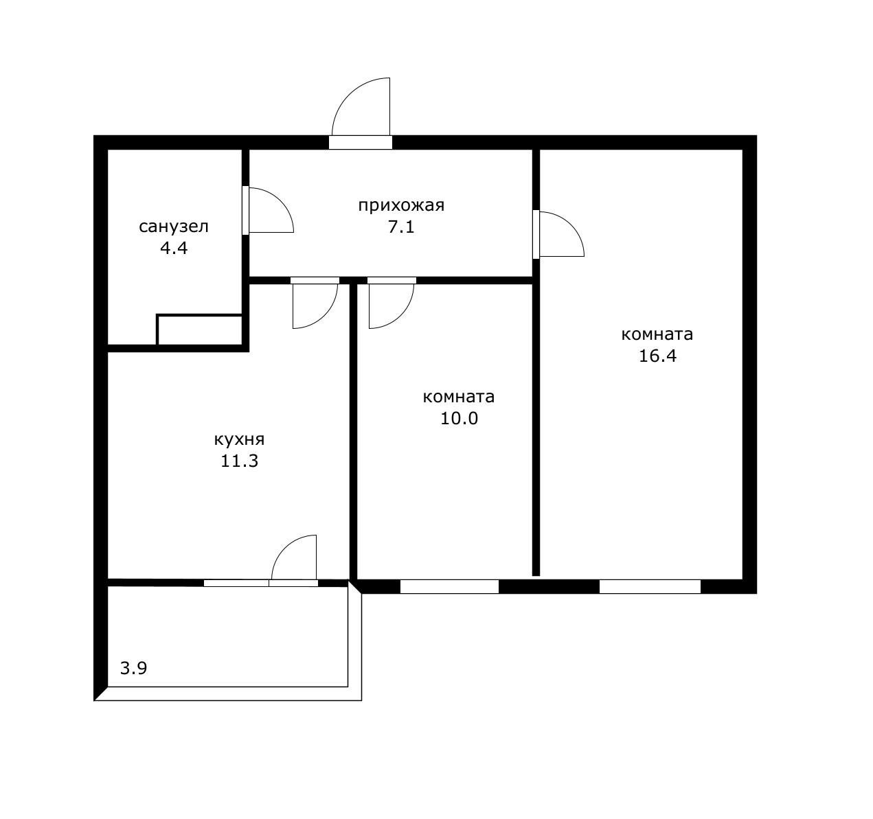 Фото №9: 2-комнатная квартира 53 м² - Краснодар, Прикубанский внутригородской округ, Россинского, мкр. жилой комплекс Символ, ул. Командорская, 9/2