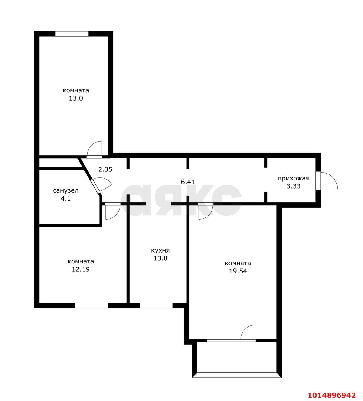 Фото №16: 3-комнатная квартира 75 м² - Краснодар, Юбилейный, б-р Платановый, 2