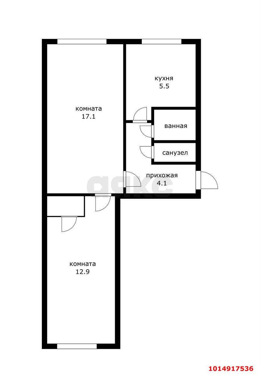 Фото №10: 2-комнатная квартира 43 м² - Краснодар, Прикубанский внутригородской округ, мкр. Славянский, ул. Красных Партизан, 155