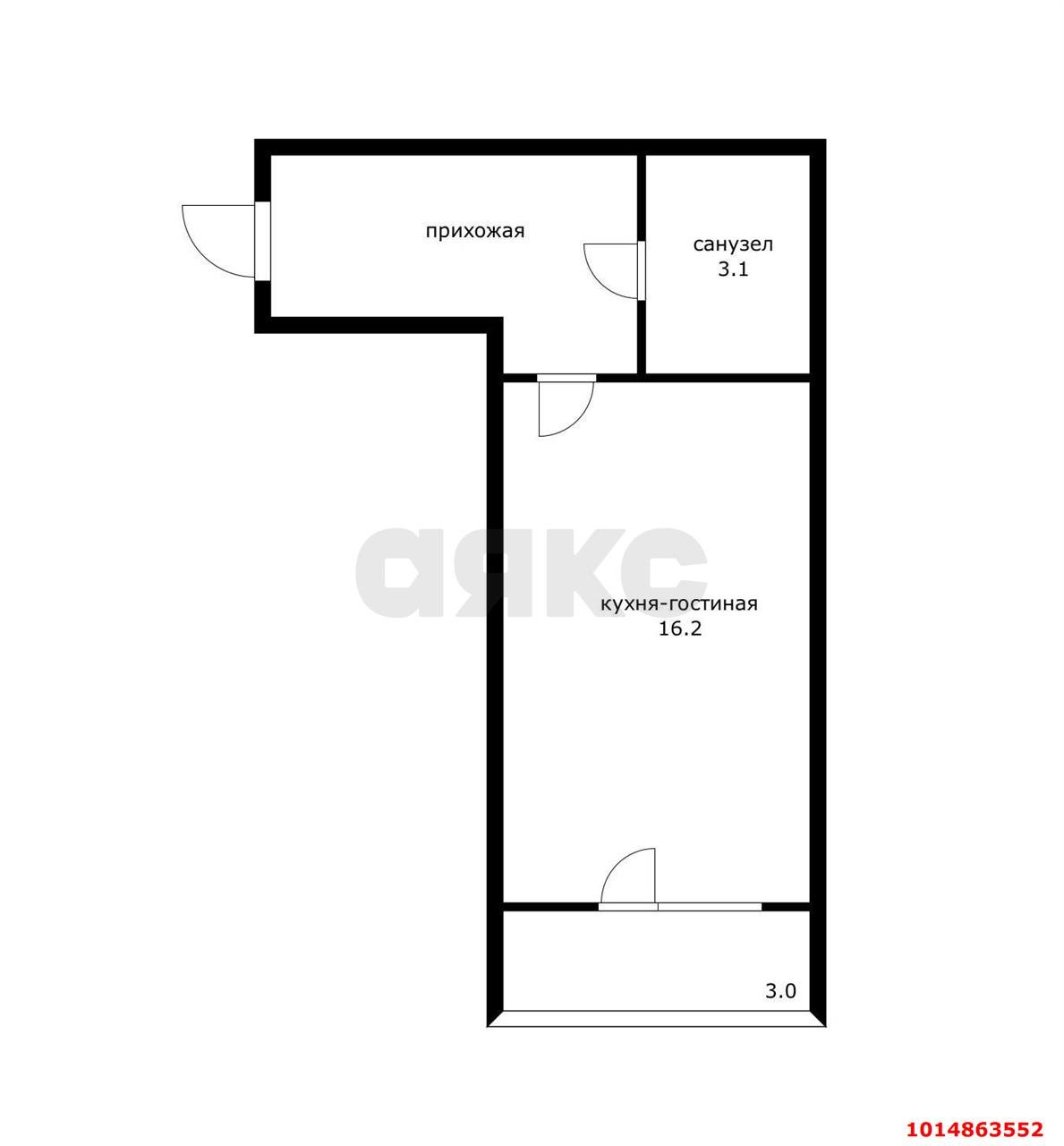 Фото №8: Студия 27 м² - Краснодар, ЖК Британия, ул. Измаильская, 74к5