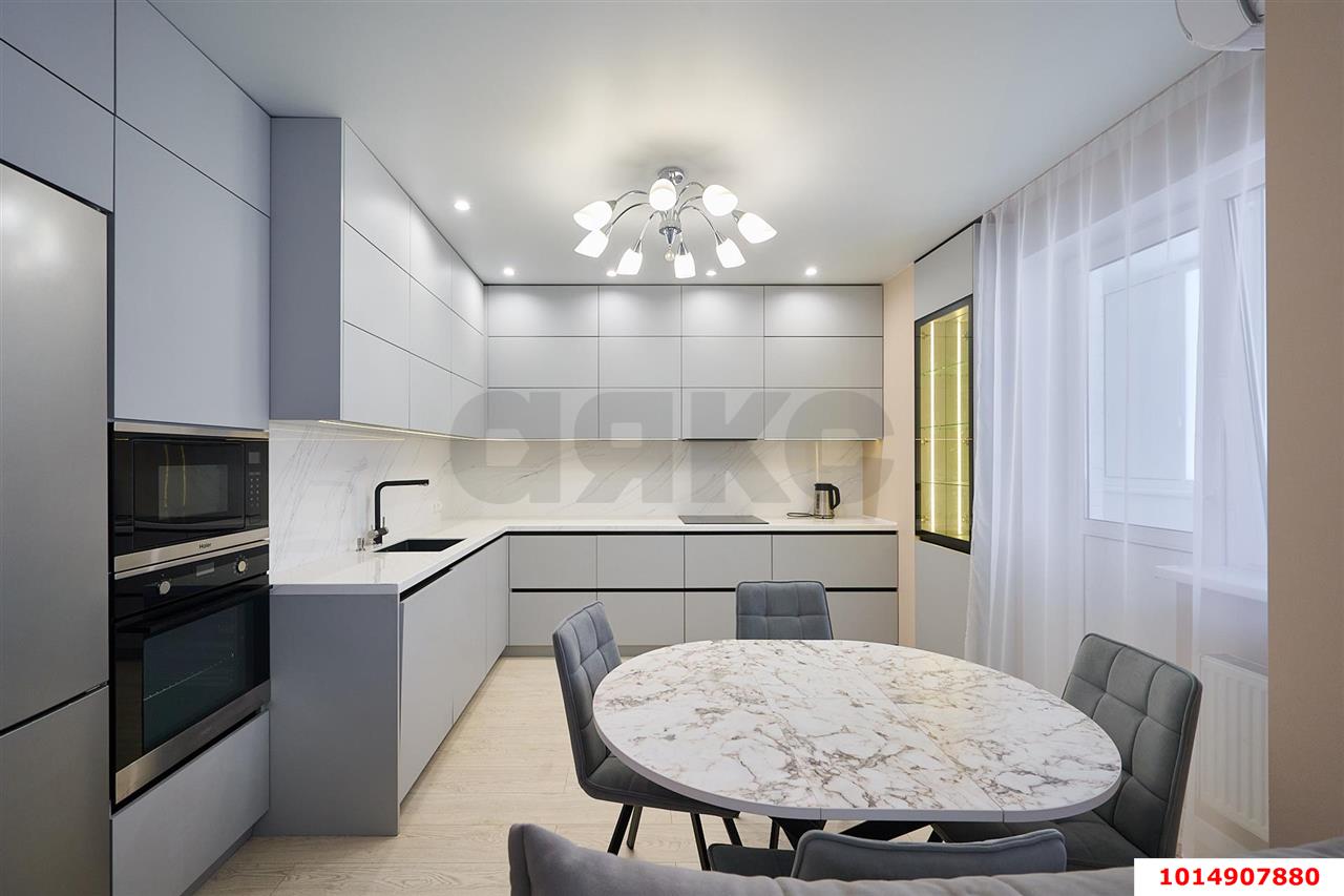 Фото №4: 3-комнатная квартира 98 м² - Краснодар, Карасунский внутригородской округ, Почтовый, мкр. жилой комплекс Почтовый, пр-кт имени писателя Знаменского, 34