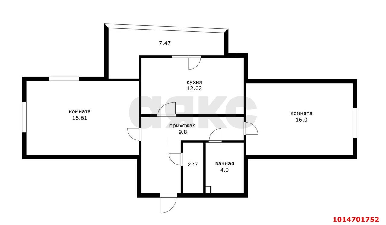 Фото №2: 2-комнатная квартира 61 м² - Краснодар, жилой комплекс Германия, ул. Шумана, 6