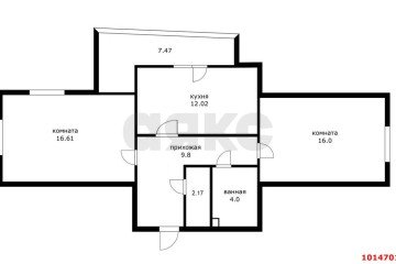 Фото №2: 2-комнатная квартира 61 м² - Краснодар, мкр. жилой комплекс Германия, ул. Шумана, 6