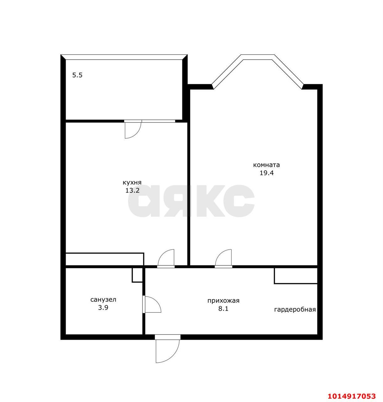Фото №20: 1-комнатная квартира 44 м² - Краснодар, Солнечный, ул. Архитектора Петина, 14