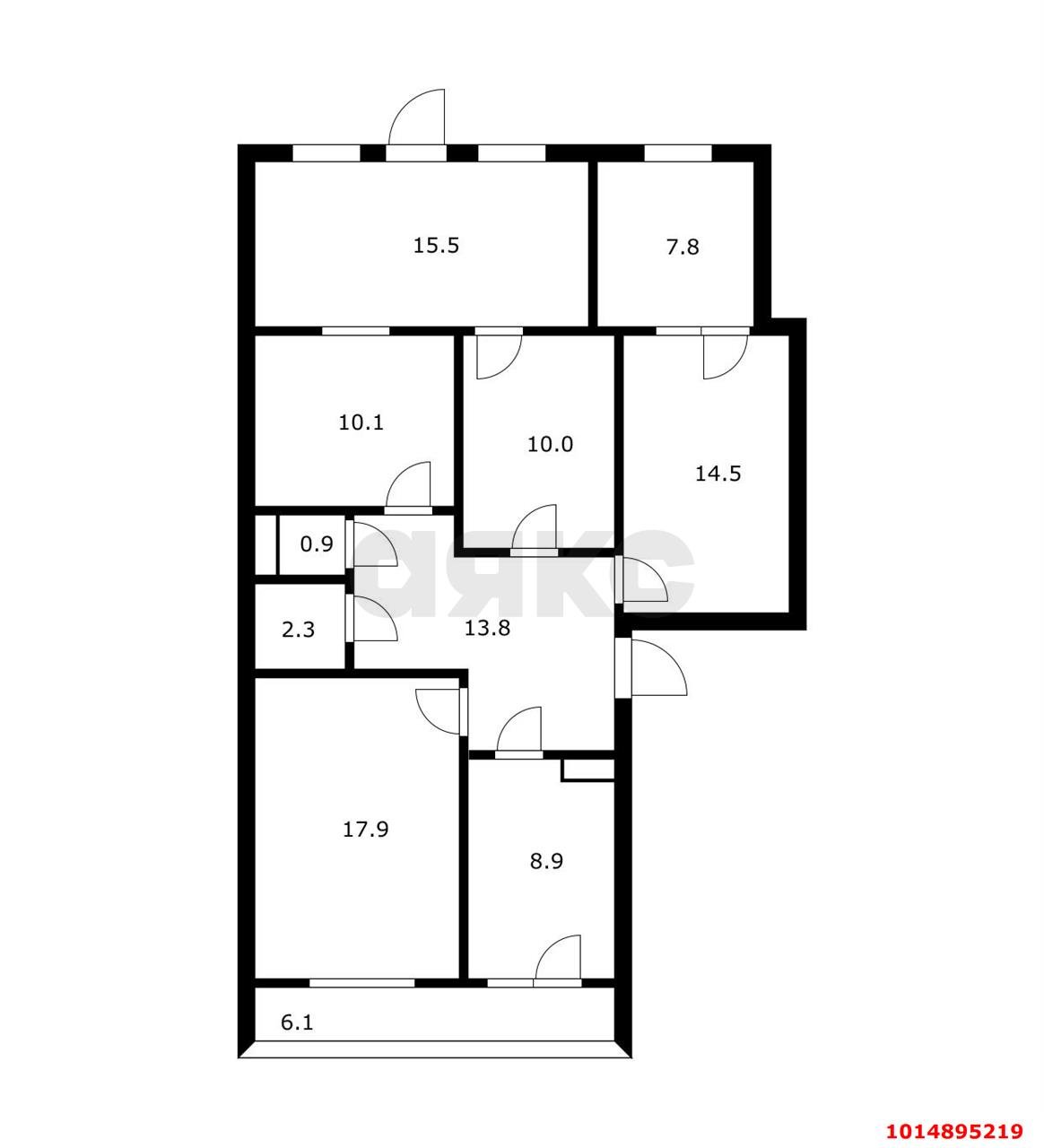 Фото №1: 5+-комнатная квартира 101 м² - Энем, ул. Чкалова, 8А