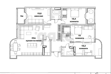 Фото №3: 3-комнатная квартира 175 м² - Краснодар, мкр. Западный внутригородской округ, ул. Кожевенная, 22