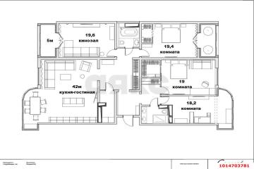 Фото №3: 3-комнатная квартира 175 м² - Краснодар, мкр. жилой комплекс Резиденция, ул. Кожевенная, 22