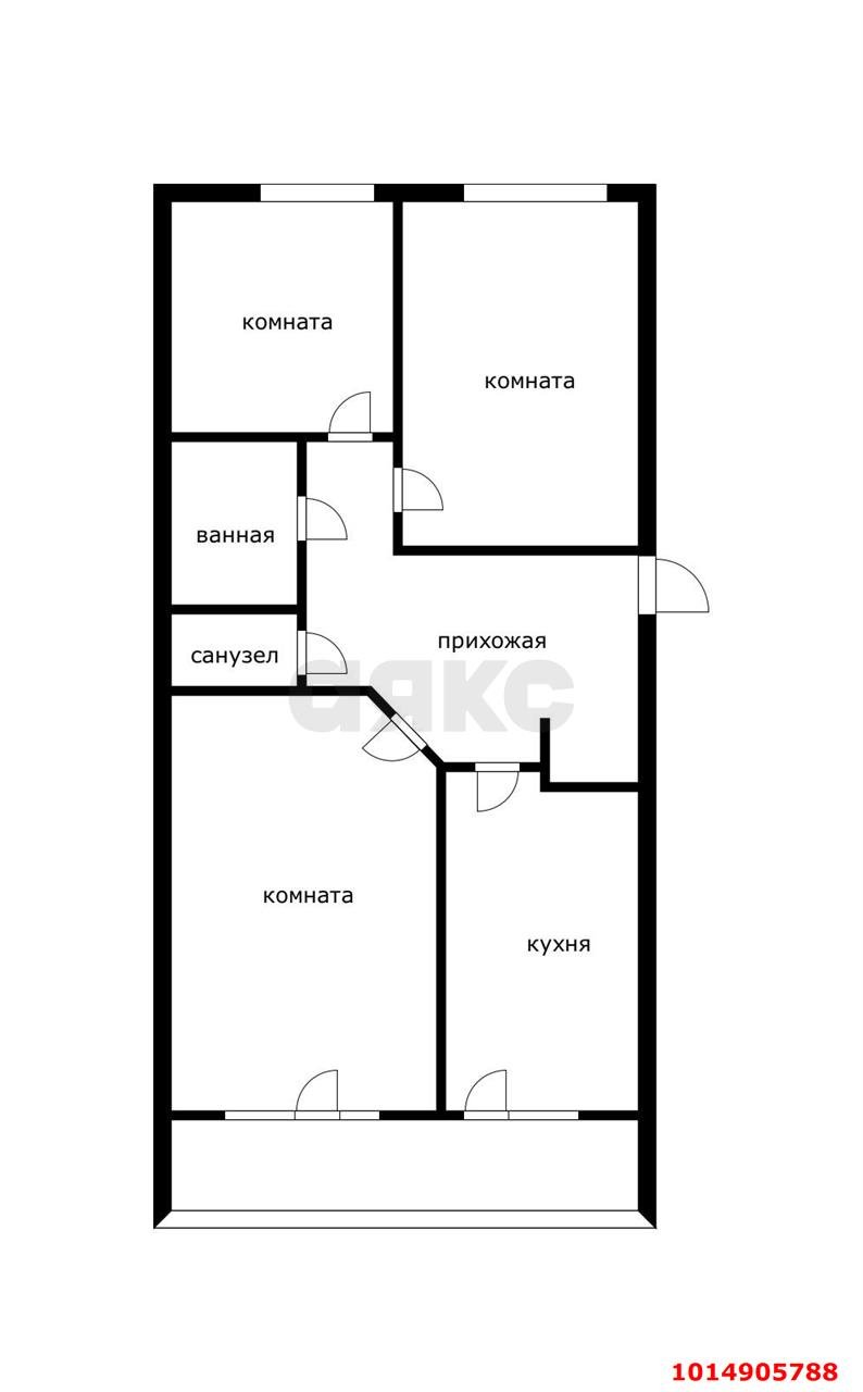 Фото №15: 3-комнатная квартира 68 м² - Яблоновский, ул. Гагарина, 39/1