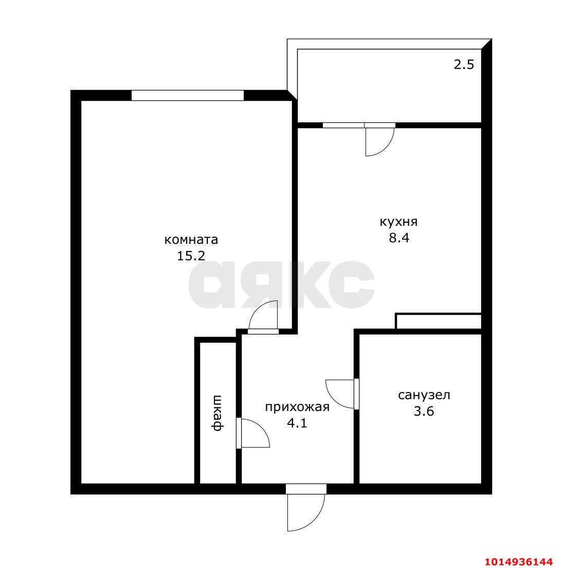Фото №9: 1-комнатная квартира 31 м² - Краснодар, жилой комплекс Спортивная Деревня, ул. Западный Обход, 42/3к1