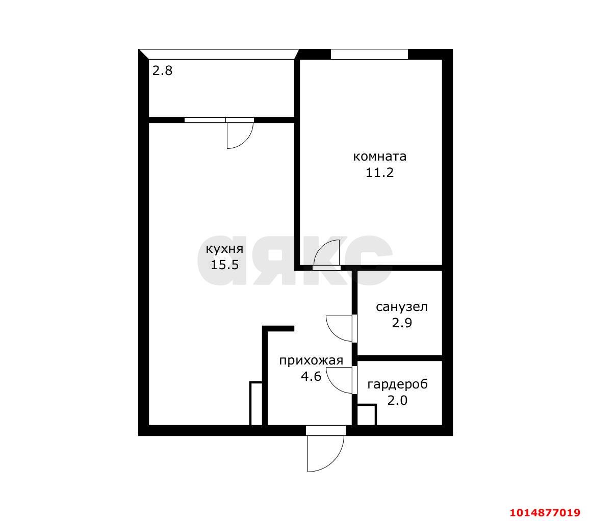 Фото №10: 1-комнатная квартира 40 м² - Краснодар, Парк Победы, ул. Героя Пешкова, 14к1