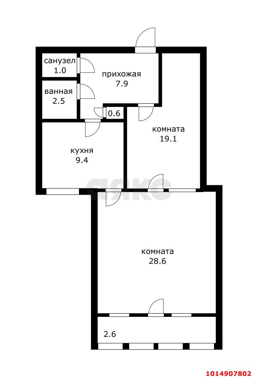Фото №11: 2-комнатная квартира 72 м² - Агроном, ул. Почтовая, 30