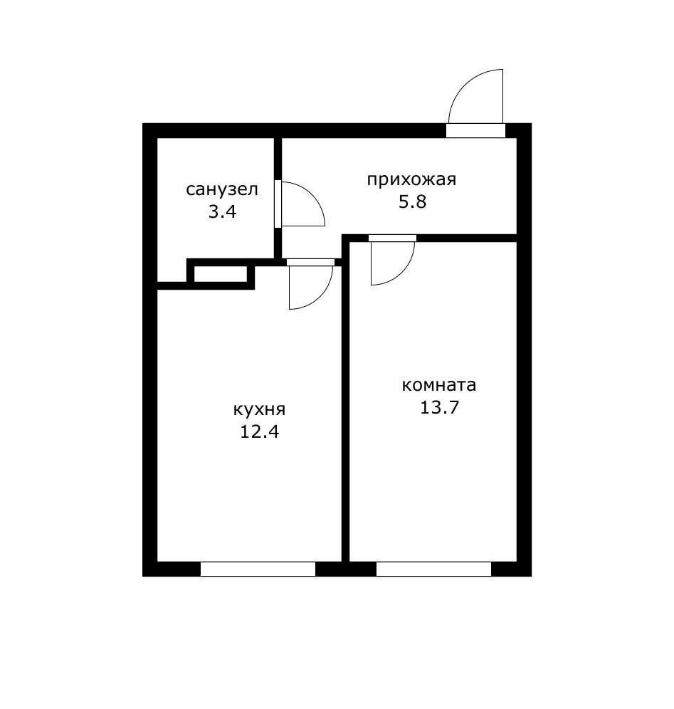 Фото №3: 1-комнатная квартира 34 м² - Краснодар, Прикубанский внутригородской округ, мкр. жилой комплекс Самолёт-6, ул. Ивана Беличенко, 88