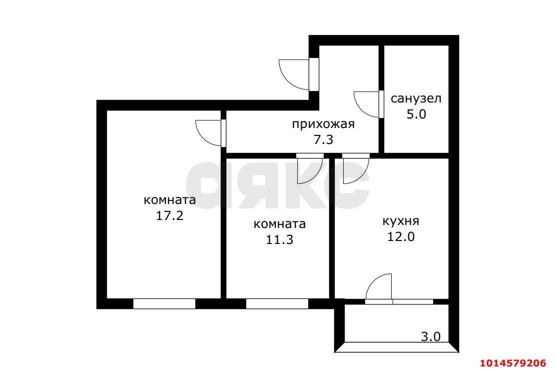 Фото №9: 2-комнатная квартира 55 м² - Краснодар, Музыкальный, ул. имени С.В. Рахманинова, 23