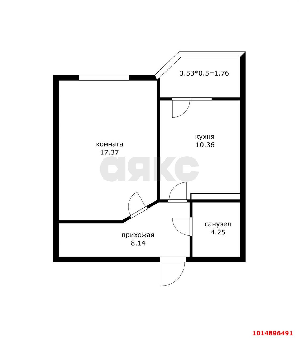 Фото №12: 1-комнатная квартира 43 м² - Краснодар, ЖК Губернский, ул. им. Героя Яцкова И.В., 19