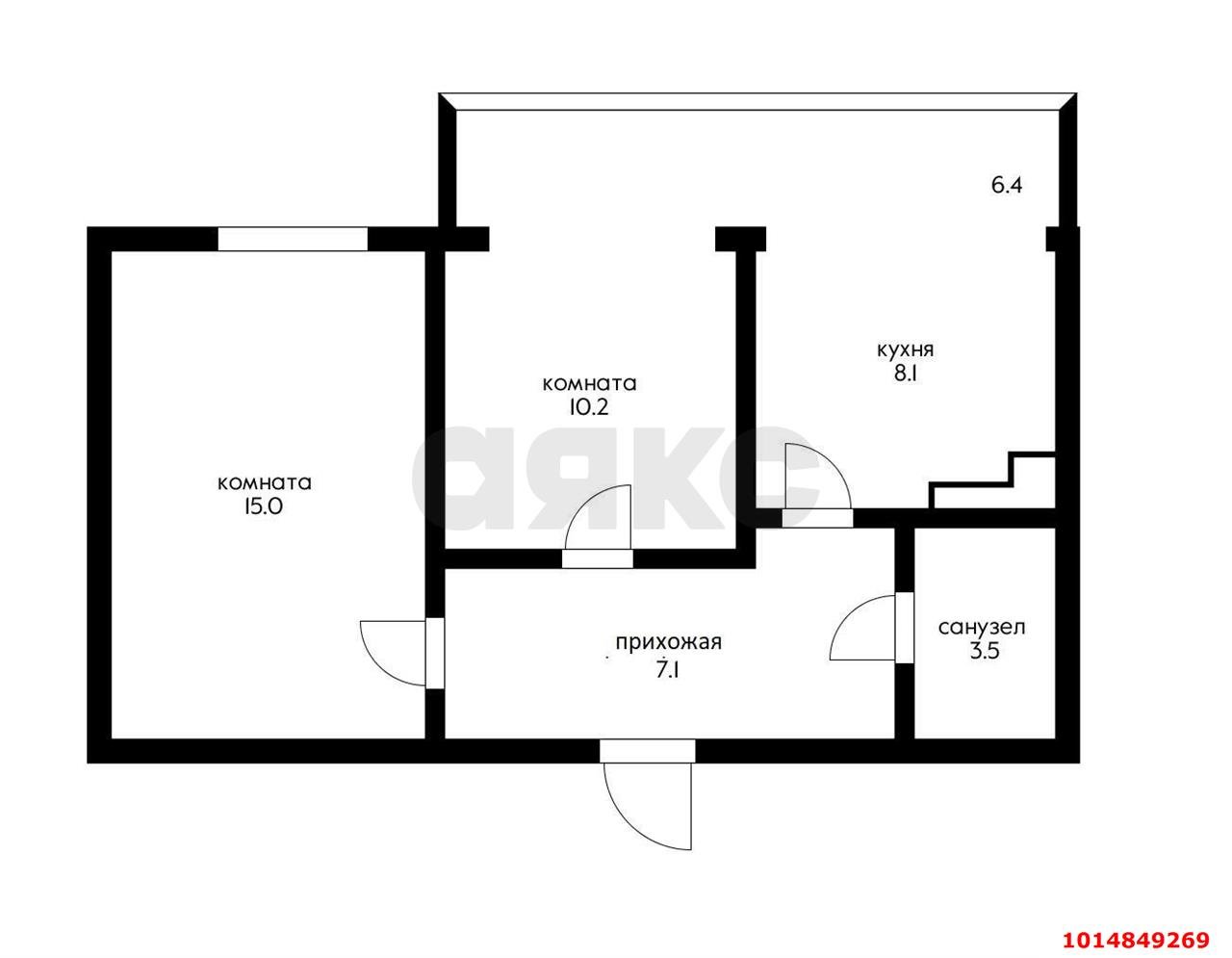 Фото №13: 2-комнатная квартира 43 м² - Энем, ул. Чкалова, 17
