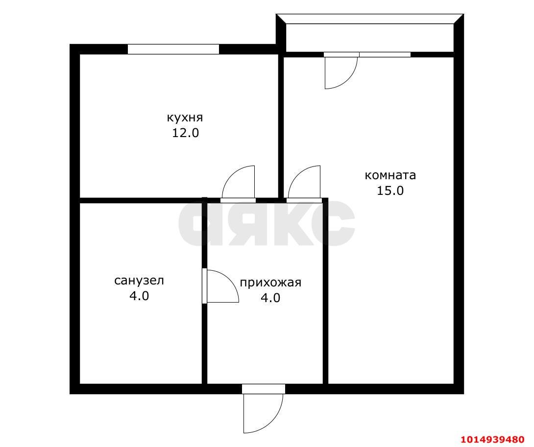 Фото №20: 1-комнатная квартира 37 м² - Краснодар, Музыкальный, ул. имени С.С. Прокофьева, 29