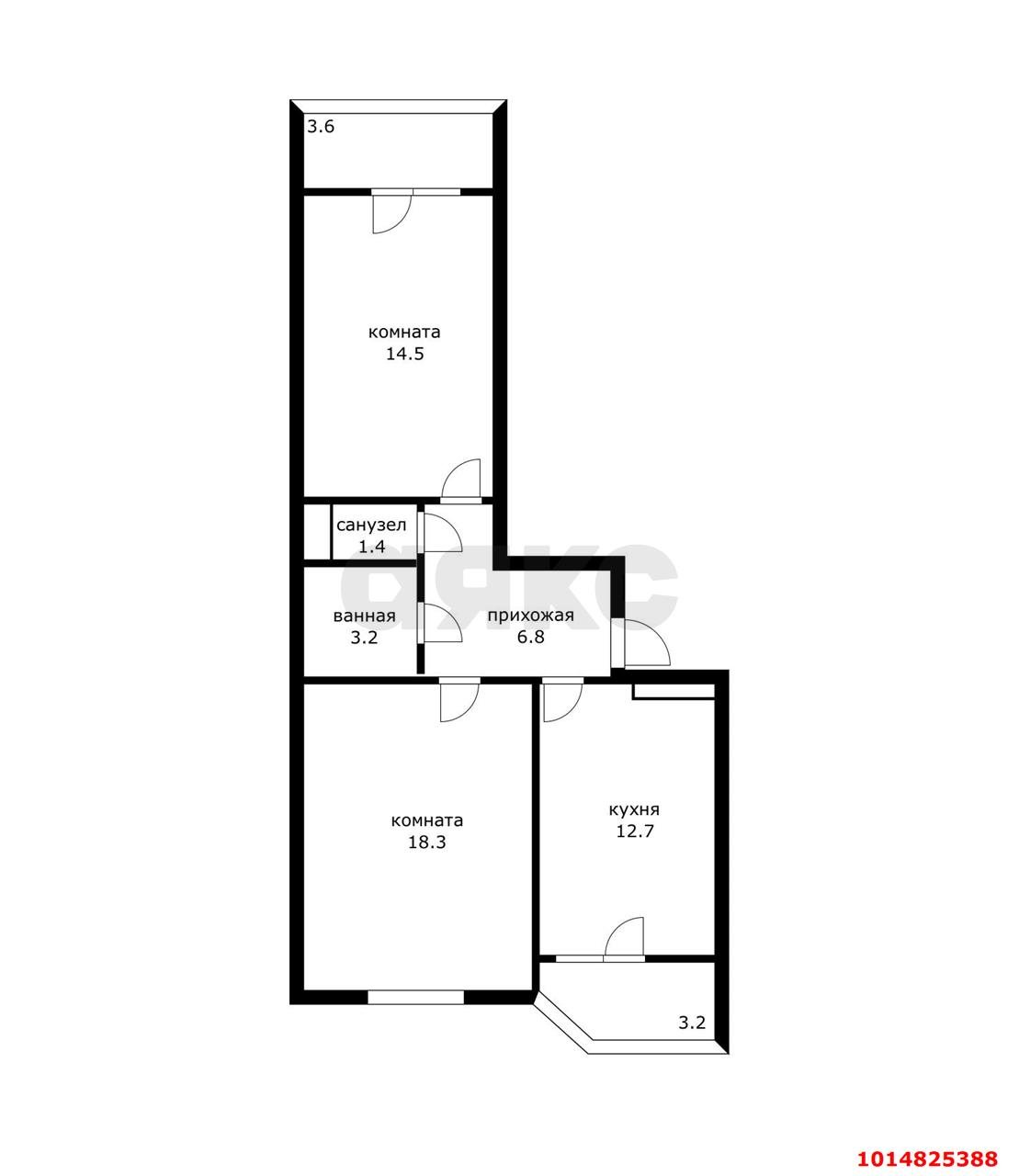 Фото №10: 2-комнатная квартира 56 м² - Краснодар, ЖК Губернский, ул. им. Героя Яцкова И.В., 9к3