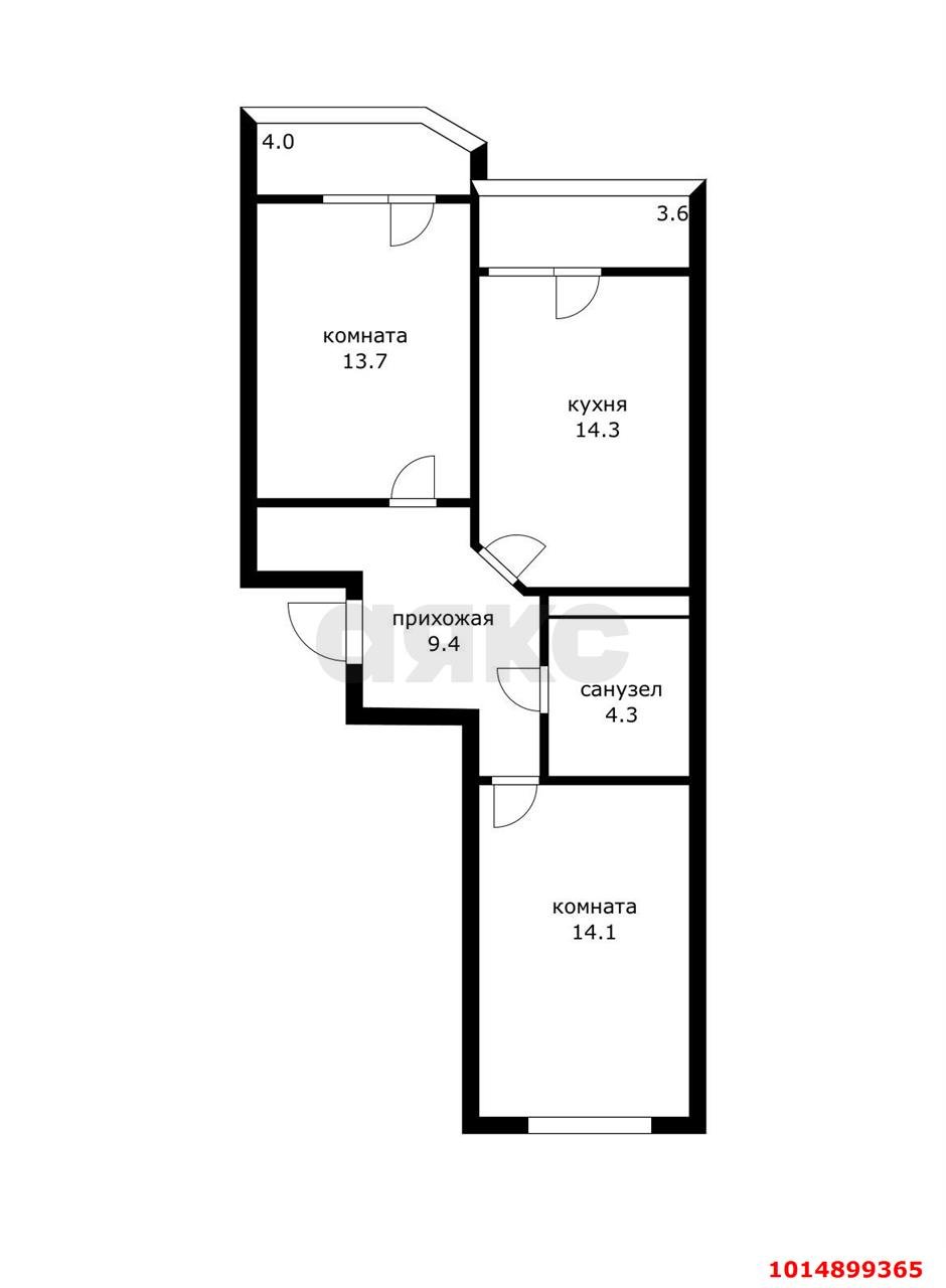 Фото №19: 2-комнатная квартира 64 м² - Краснодар, ЖК Губернский, ул. им. Героя Яцкова И.В., 19к1