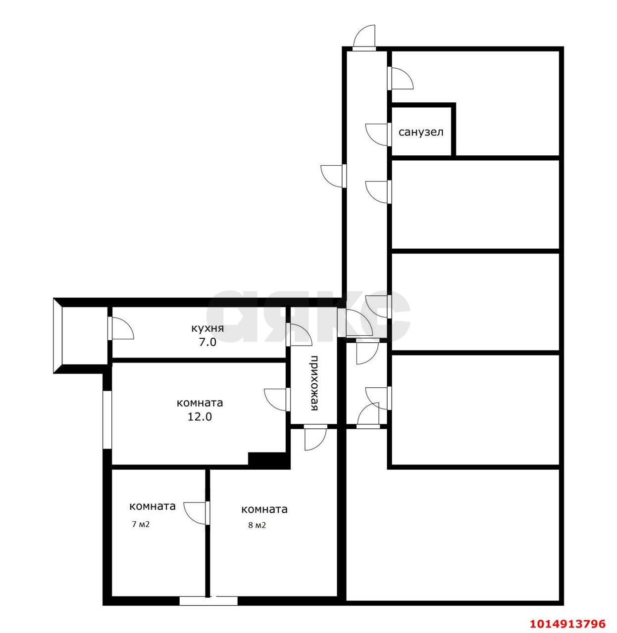 Фото №16: 3-комнатная квартира 41 м² - Российский, Прикубанский внутригородской округ, ул. имени В.М. Комарова, 19