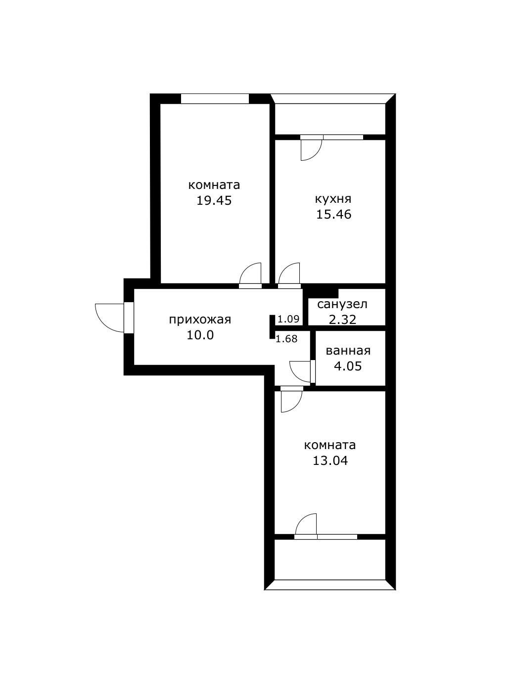 Фото №19: 2-комнатная квартира 74 м² - Краснодар, Карасунский внутригородской округ, мкр. Гидростроителей, ул. имени Снесарева, 8
